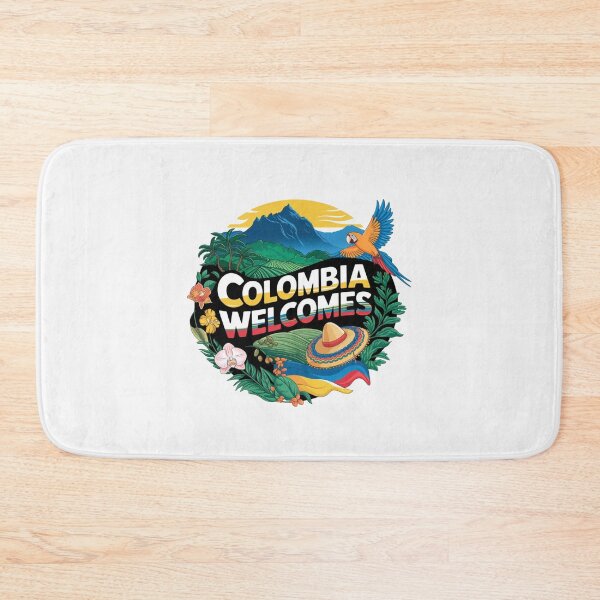 Item preview, Colombia Welcomes Flag Map Coffee, Bogotá, Medellin, Cartagena designed and sold by AnimalsDH305.