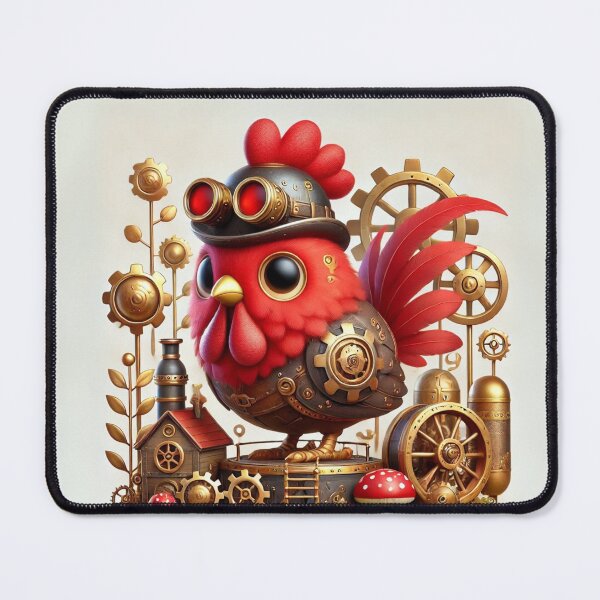 Item preview, Steampunk Redcap Chicken designed and sold by Sillytoe.