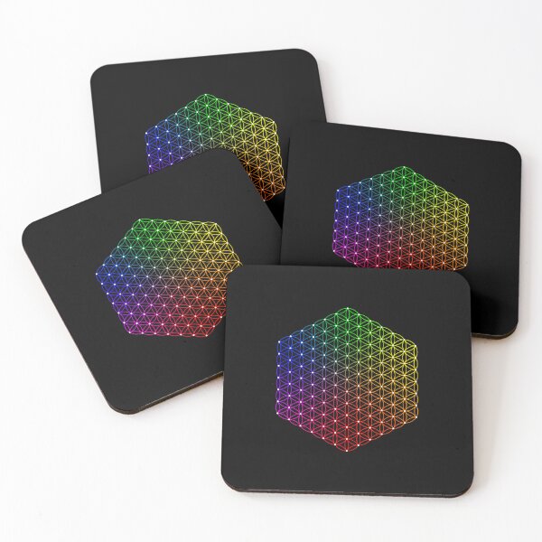 Item preview, Spectrum Flower of Life | SG001 | HEX | Gamut | FIT ⚫️ Black designed and sold by Re.SOURCE.