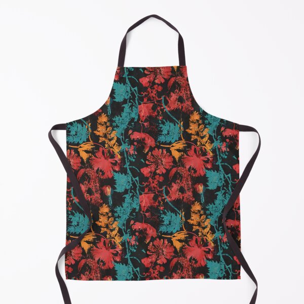 Item preview, Goth Grunge Vintage Floral Pattern against Black designed and sold by SamJanner.