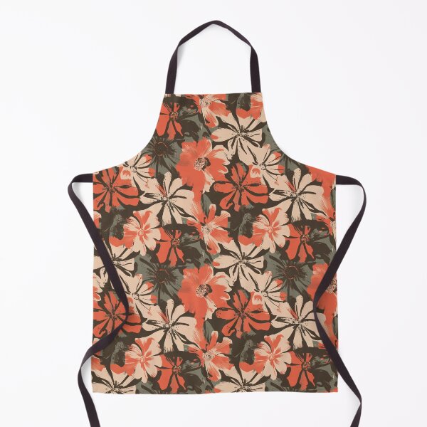 Item preview, Grunge Vintage Floral Pattern with Taupe and Red designed and sold by SamJanner.