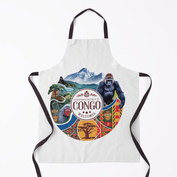 Item preview, Congo Democratic Republic Welcomes Flag Map Tropical jungle, Congo River designed and sold by AnimalsDH305.