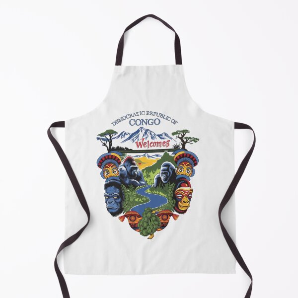 Item preview, Congo Democratic Republic Welcomes Flag Map Tropical jungle, Congo River designed and sold by AnimalsDH305.
