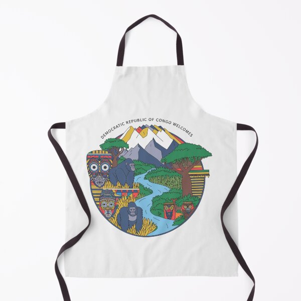 Item preview, Congo Democratic Republic Welcomes Flag Map Tropical jungle, Congo River designed and sold by AnimalsDH305.