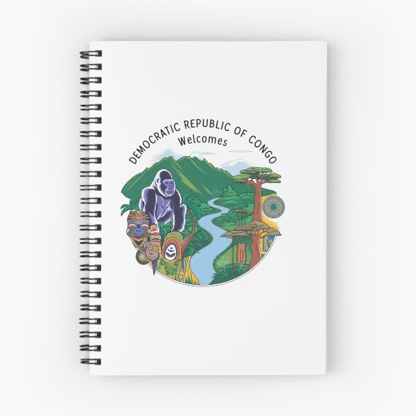Item preview, Congo Democratic Republic Welcomes Flag Map Tropical jungle, Congo River designed and sold by AnimalsDH305.