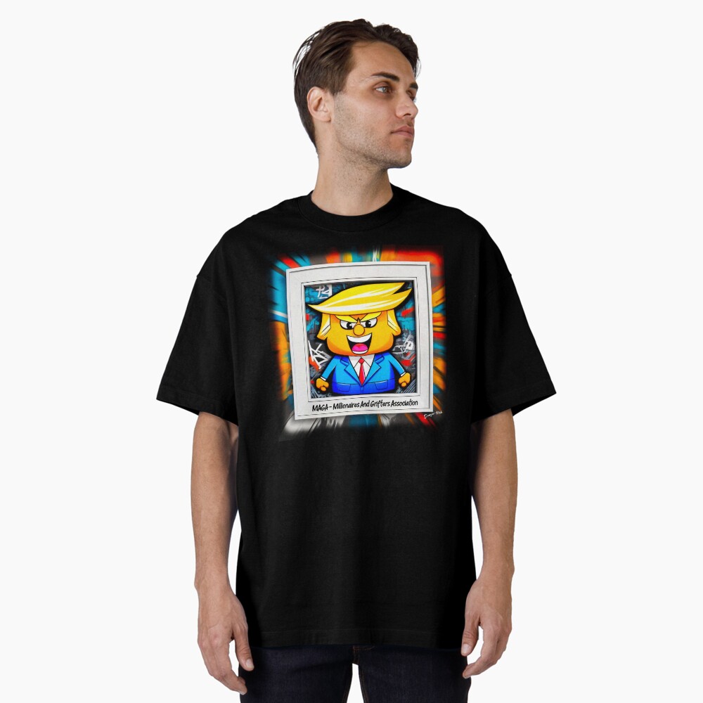 Vista previa del artículo con la obra «Camiseta holgada», diseñado y vendido por Drone-tees.