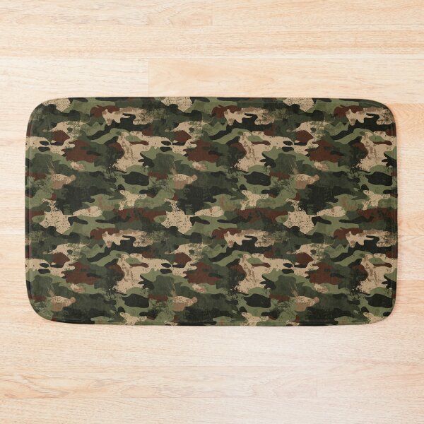 Item preview, Grunge Retro Camo Pattern in Green and Brown designed and sold by SamJanner.