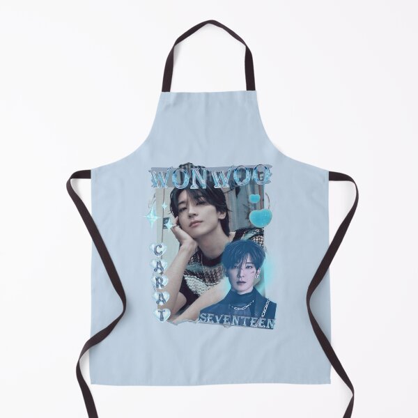 Item preview, Seventeen Blue Wonwoo Members Y2K Preppy Collage Design designed and sold by HELL0WBELLO.