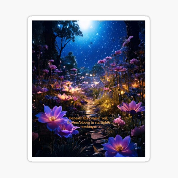 Item preview, Himmlischer Garten - Poesie Fantasy Kunstwerk designed and sold by Unwind-Art-Work.