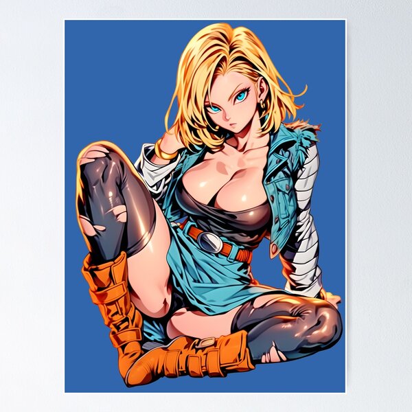 Artikel-Vorschau von Waifu Android 18, designt und verkauft von Waifu Dreamland.