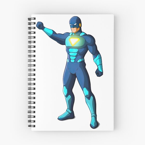 Item preview, Superhero Pose with Glowing Emblem on Chest designed and sold by artwaves.