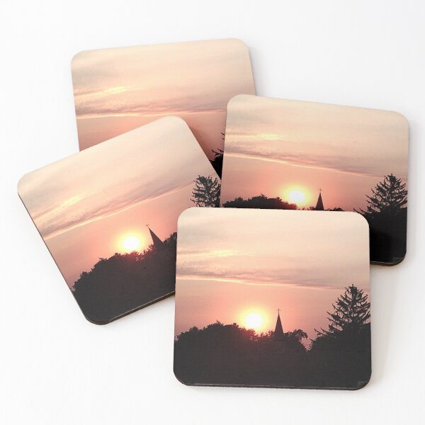 Item preview, Sunset in Gold and Grey, Lockport, IL designed and sold by MarjorieB.