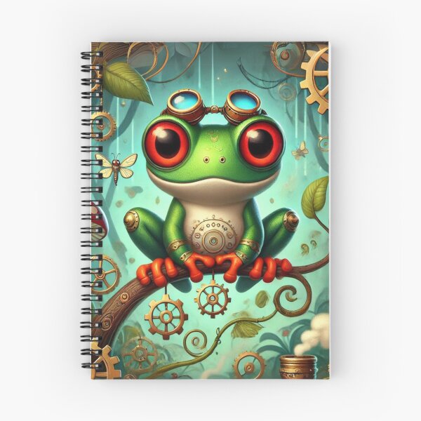 Item preview, Steampunk Red-Eyed Tree Frog designed and sold by Sillytoe.