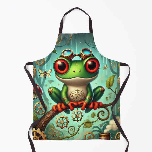 Item preview, Steampunk Red-Eyed Tree Frog designed and sold by Sillytoe.