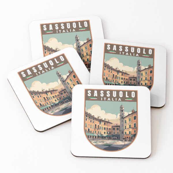 Item preview, Sassuolo in (Modena) Emilia-Romagna Italy Retro Travel Art Emblem designed and sold by MaateoDesign.