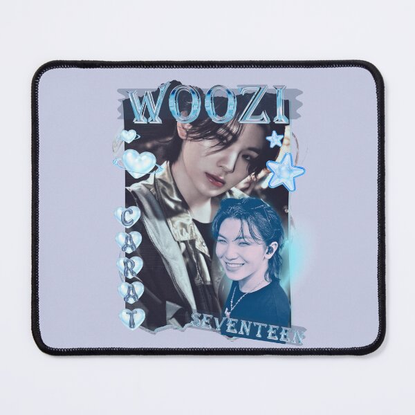 Item preview, Seventeen Blue Woozi Members Y2K Preppy Collage Design designed and sold by HELL0WBELLO.