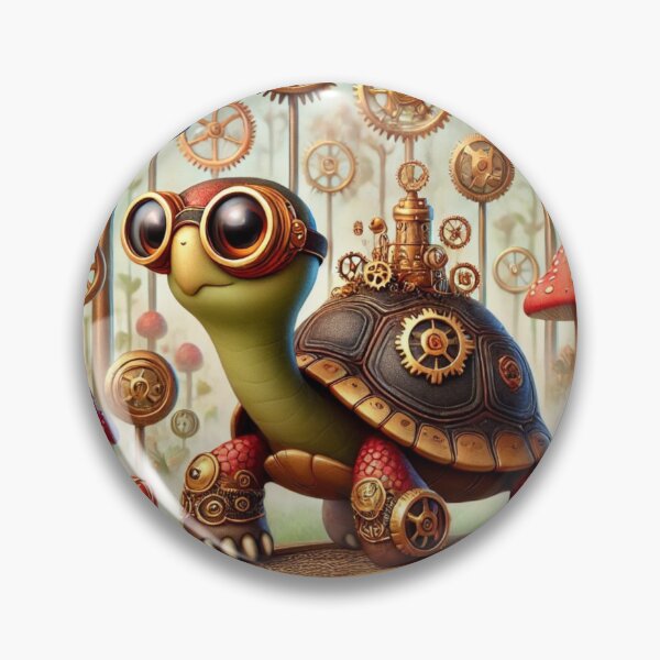 Item preview, Steampunk Red-Footed Tortoise designed and sold by Sillytoe.