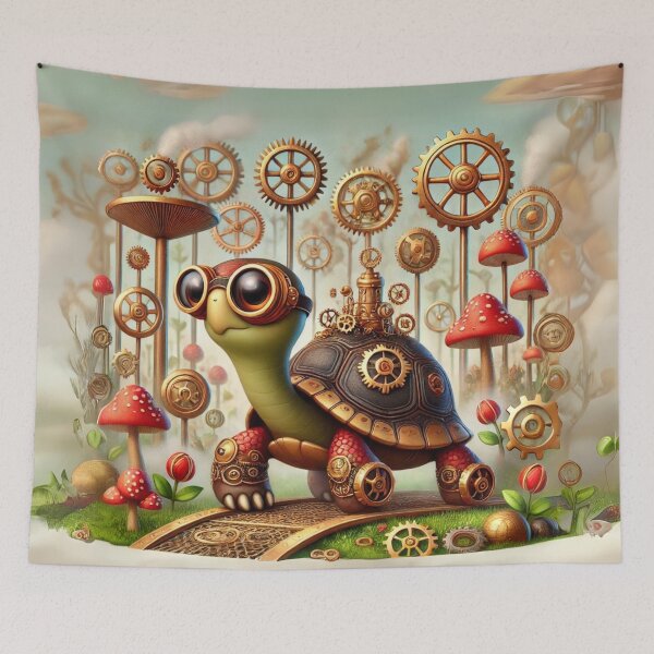 Item preview, Steampunk Red-Footed Tortoise designed and sold by Sillytoe.