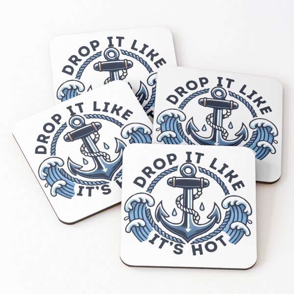 Item preview, Navy Sailor Anchor Sticker, Drop It Like It's Hot, Kiss-Cut Stickers, Laptop Decal, Water Bottle Sticker, Nautical Theme, Navy Gift, Sailor designed and sold by Warhead Collective.