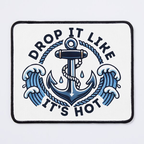 Item preview, Navy Sailor Anchor Sticker, Drop It Like It's Hot, Kiss-Cut Stickers, Laptop Decal, Water Bottle Sticker, Nautical Theme, Navy Gift, Sailor designed and sold by Warhead Collective.