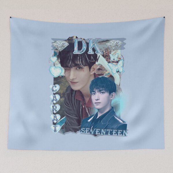 Item preview, Seventeen Blue DK Members Y2K Preppy Collage Design designed and sold by HELL0WBELLO.