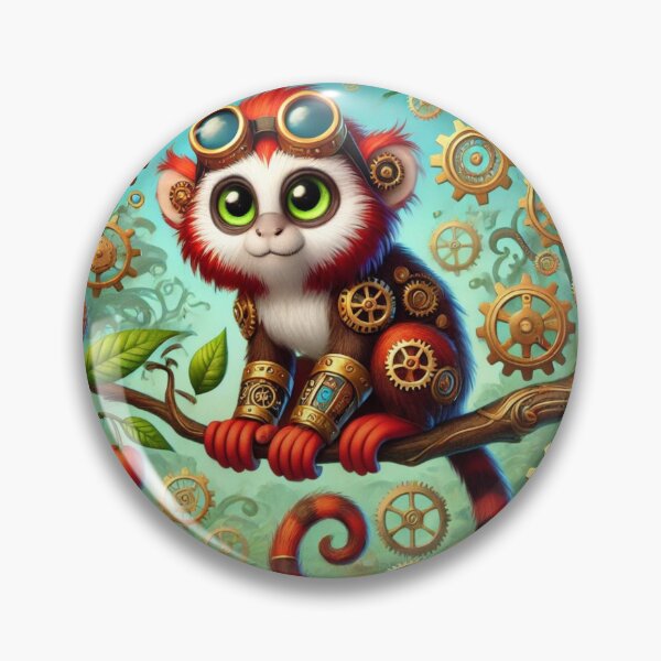 Item preview, Steampunk Red-Handed Tamarin designed and sold by Sillytoe.