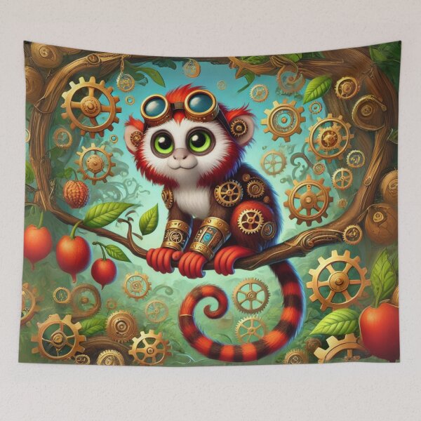 Item preview, Steampunk Red-Handed Tamarin designed and sold by Sillytoe.