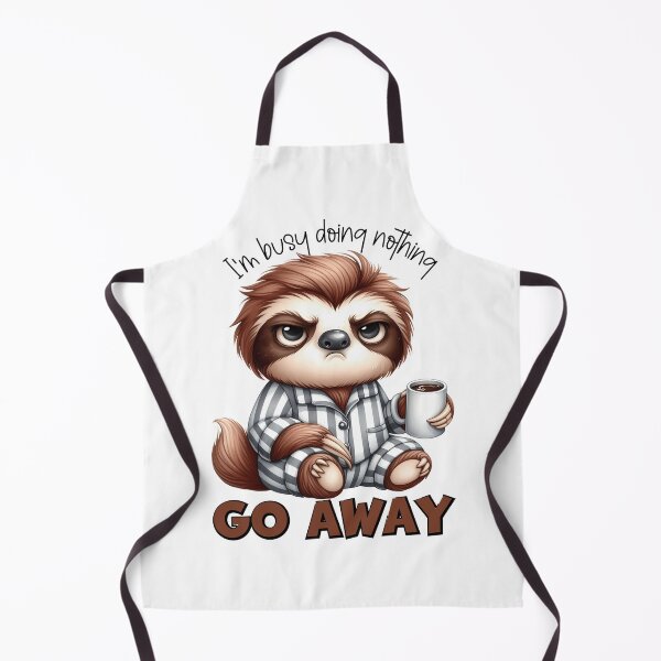 Item preview, Busy Doing Nothing Sloth Coffee Pajama Introvert Sleepy Fun designed and sold by JenBoyte.