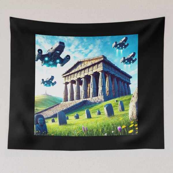 Item preview, Ancient Future – Cosmic Temple designed and sold by Dogandesighn.