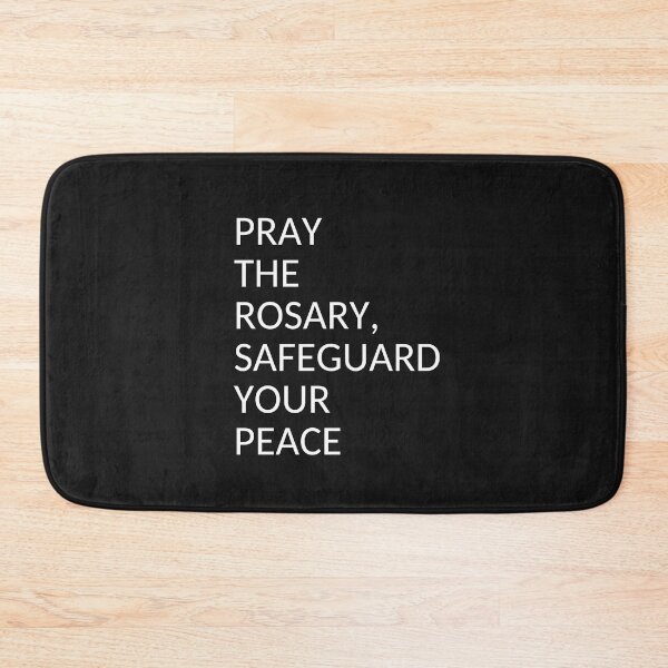 Item preview, Pray the Rosary, Safeguard Your Peace designed and sold by ComeToKnowMary.