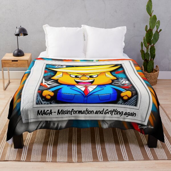 Item preview, USA Political Satire Trump MAGA Graffiti designed and sold by Drone-tees.