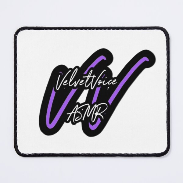Item preview, VV Logo Script (White) designed and sold by VelvetVoiceASMR.