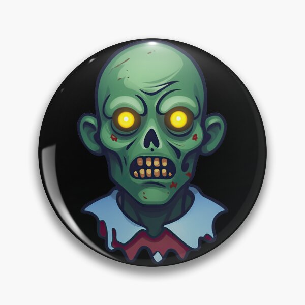 Item preview, Cartoon Zombie with Glowing Eyes and Bloody Collar designed and sold by artwaves.