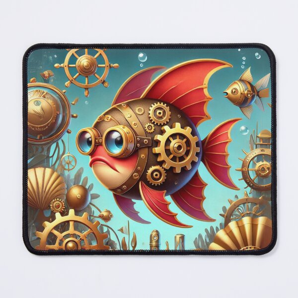 Item preview, Steampunk Red-Lipped Batfish designed and sold by Sillytoe.
