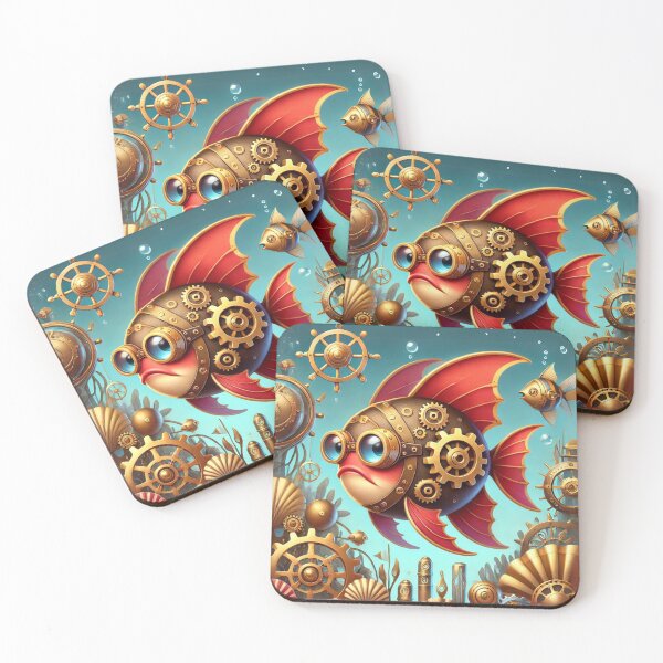 Item preview, Steampunk Red-Lipped Batfish designed and sold by Sillytoe.