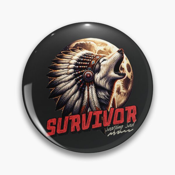 Item preview, Survivor, Wolf and Moon  designed and sold by Mariana Piana.