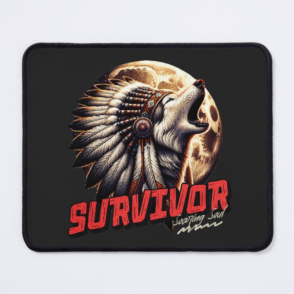 Item preview, Survivor, Wolf and Moon  designed and sold by Mariana Piana.