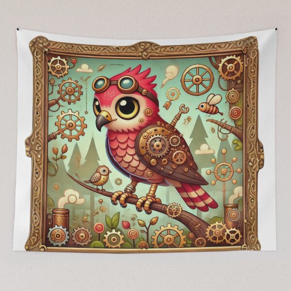 Item preview, Steampunk Red-Shouldered Hawk designed and sold by Sillytoe.