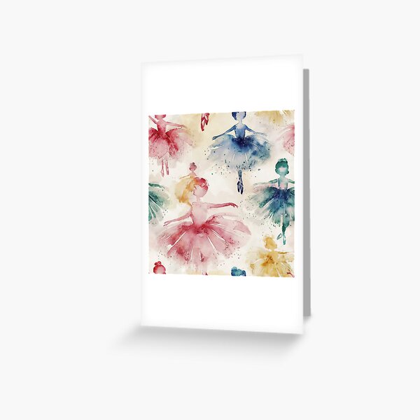 Item preview, Ballerinas Watercolour in Pastel Colours designed and sold by SamJanner.