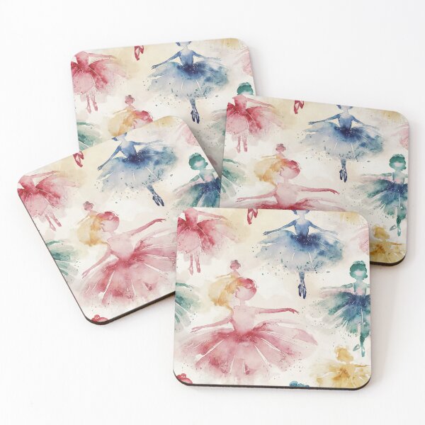 Item preview, Ballerinas Watercolour in Pastel Colours designed and sold by SamJanner.