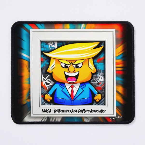 Item preview, USA Political Satire Trump MAGA Graffiti designed and sold by Drone-tees.