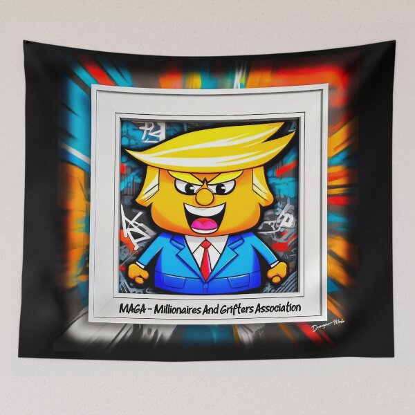 Artikelvorschau, USA Polit Satire Trump MAGA Graffiti entworfen und verkauft von Drone-tees.