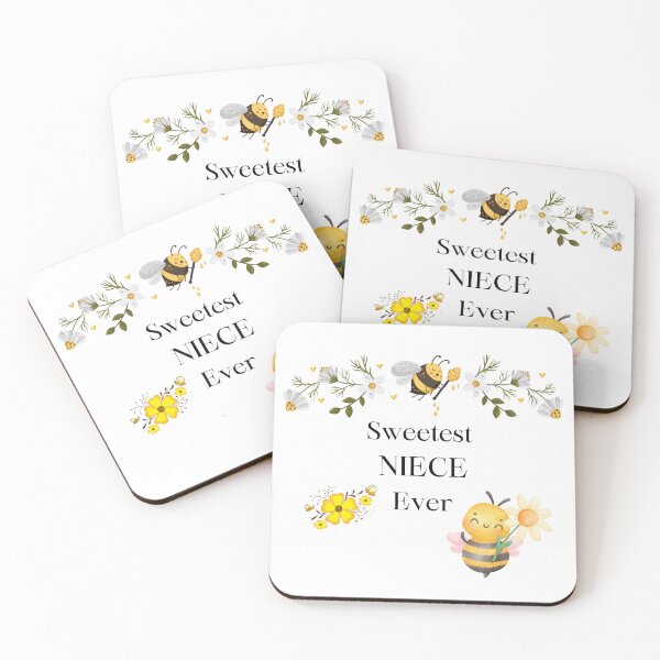 Item preview, Sweetest NIECE Ever 8 - bees, honey and flowers designed and sold by AlinaSCorner.