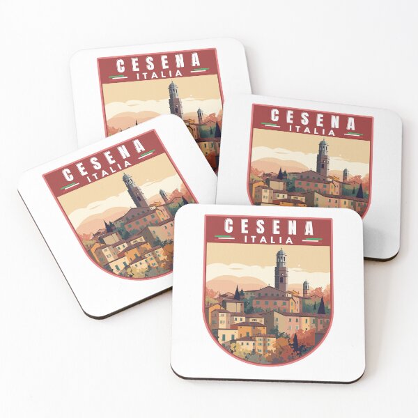 Item preview, Cesena in Emilia-Romagna Italy Retro Travel Art Emblem designed and sold by MaateoDesign.