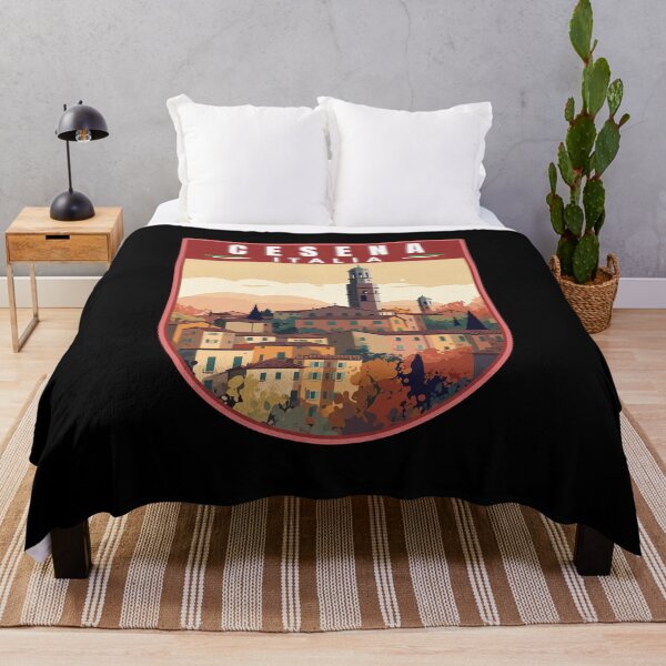 Artikelvorschau, Cesena in der Emilia-Romagna Italien Retro-Reisekunst-Emblem entworfen und verkauft von MaateoDesign.