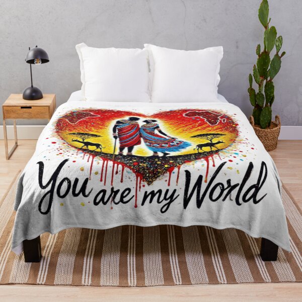 Item preview, YOU are MY WORLD! Tribal Art Valentine  designed and sold by Shs-Kenya.