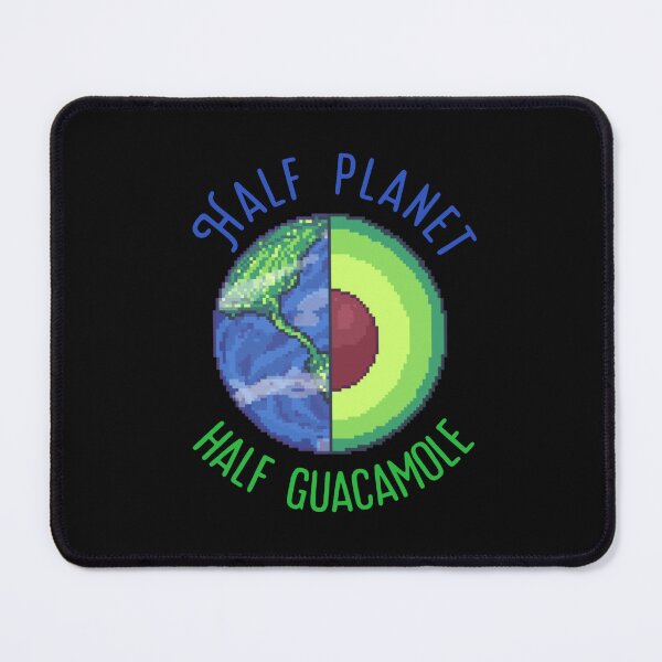 Item preview, Copia de Copia de half planet half guacamole avocado planet earth pixel art designed and sold by ZerpaGiovanna.