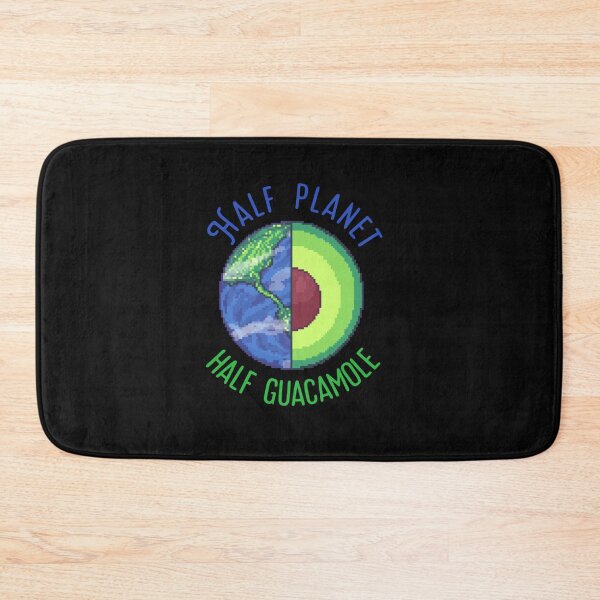 Item preview, Copia de Copia de half planet half guacamole avocado planet earth pixel art designed and sold by ZerpaGiovanna.