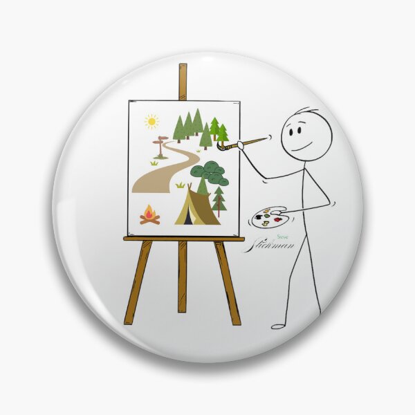 Item preview, Steve Stickman learns to paint  designed and sold by Ladyrebel8081.