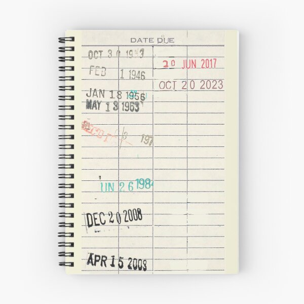 Item preview, Library Checkout Card designed and sold by S & P Media.